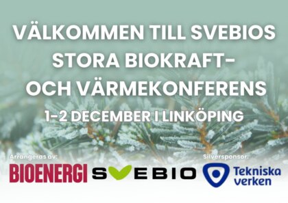 Stora Biokraft- och värmekonferensen 2026