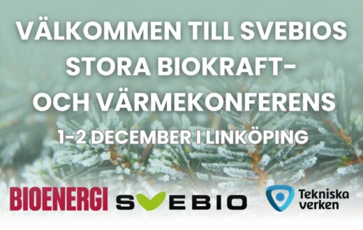 Stora Biokraft- och värmekonferensen 2026